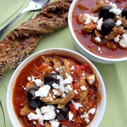Gyros-Tomaten-Suppe
